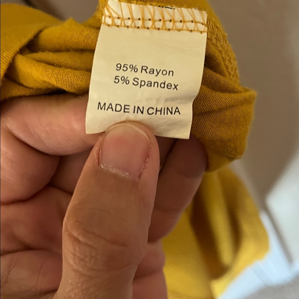 Chic Mustard High-Low Dress - Picture 4 of 4